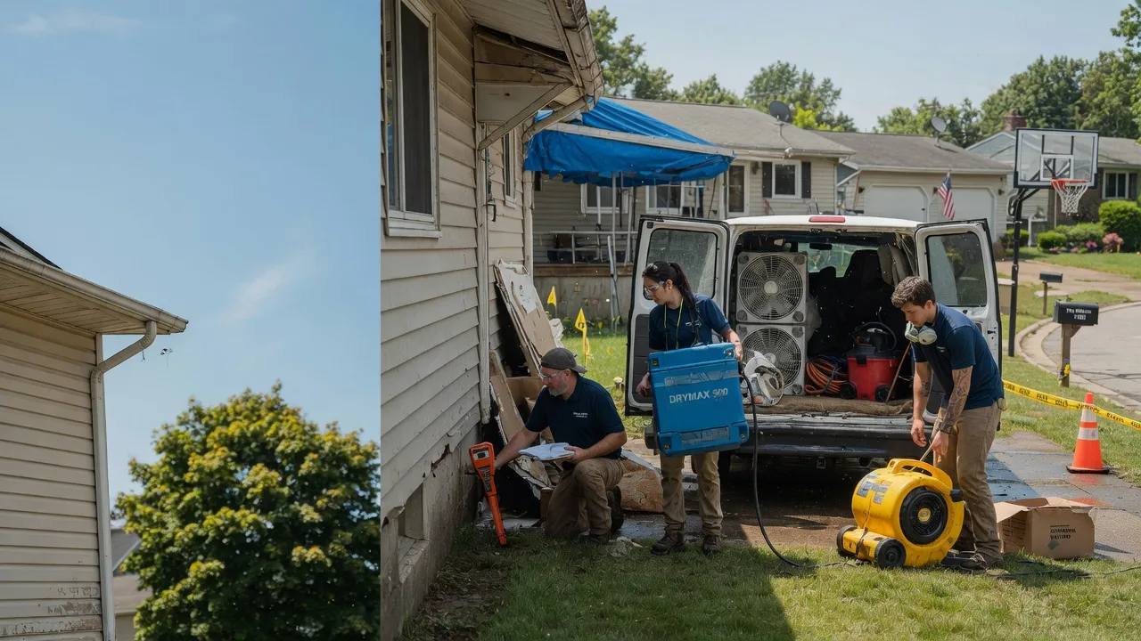 Ceiling Leak Cleanup in Greenfield, WI near me